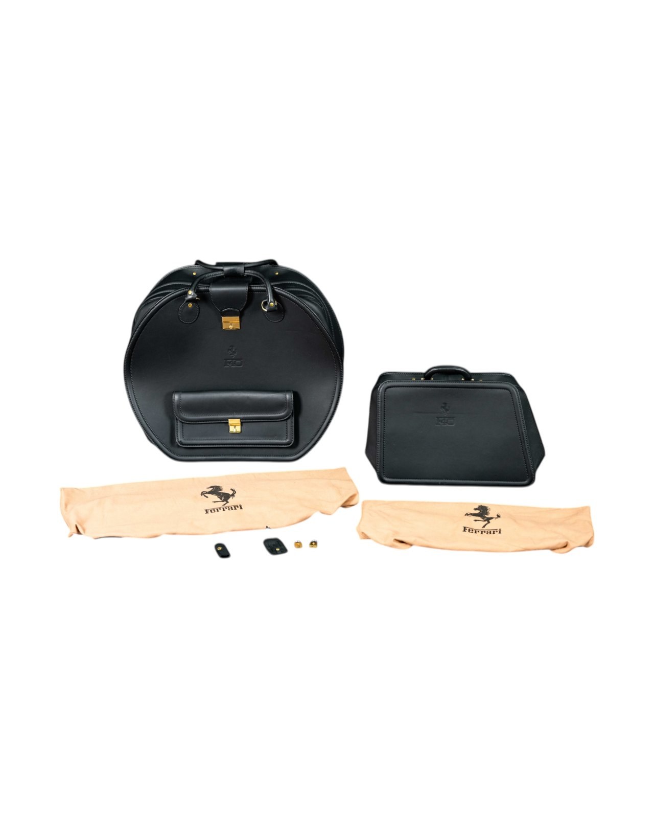 Ferrari F40 Luggage Set by Schedoni, Black