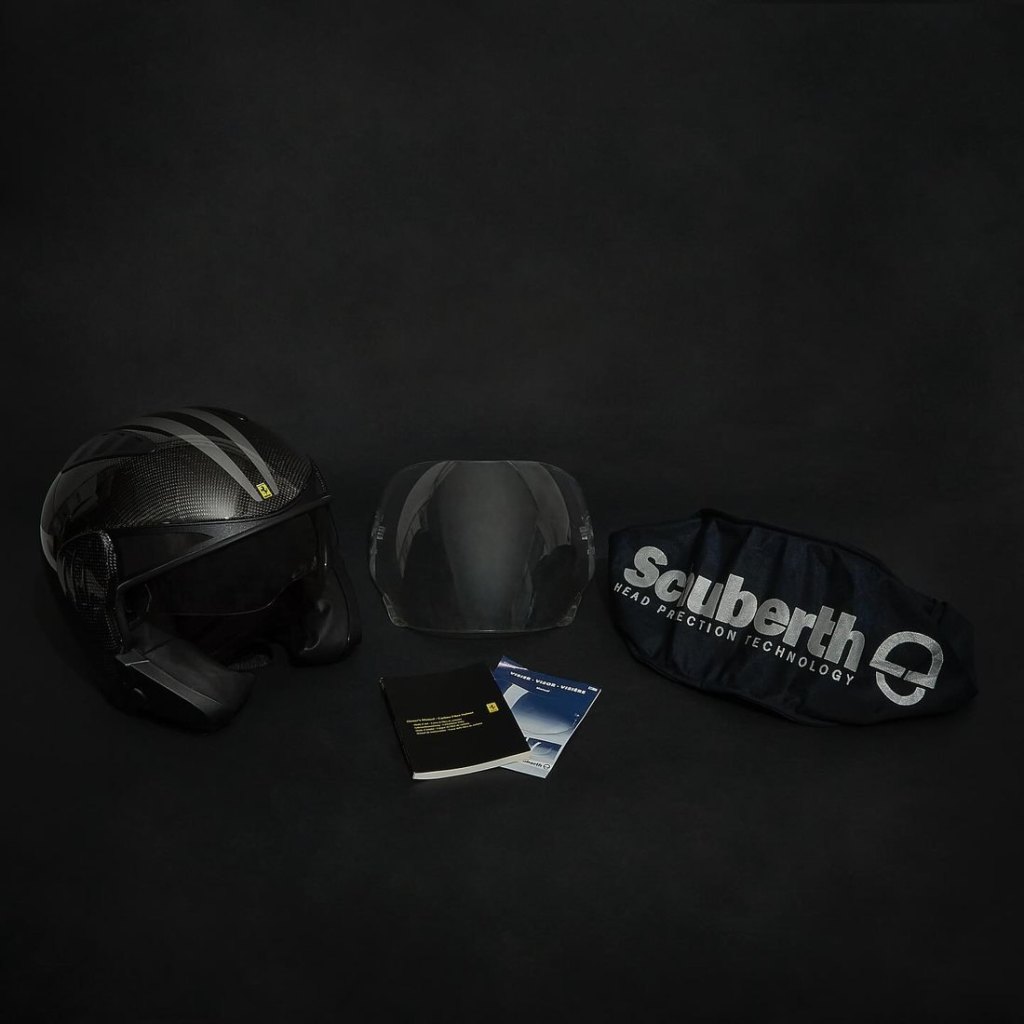 Ferrari 430 Scuderia Carbon Fibre Helmets by Schuberth, Pair