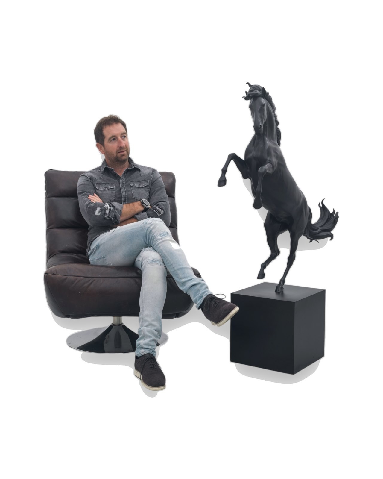 Alberto Sculpture by Paul Oz, 1 ft